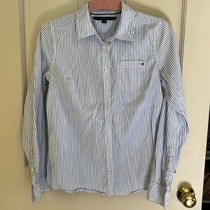 Pin striped cotton blouse